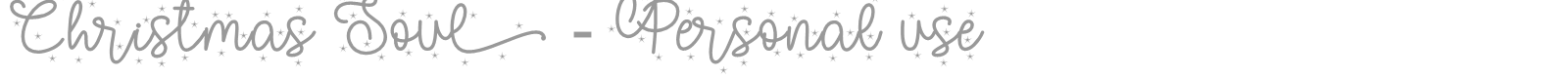 Christmas Soul font preview